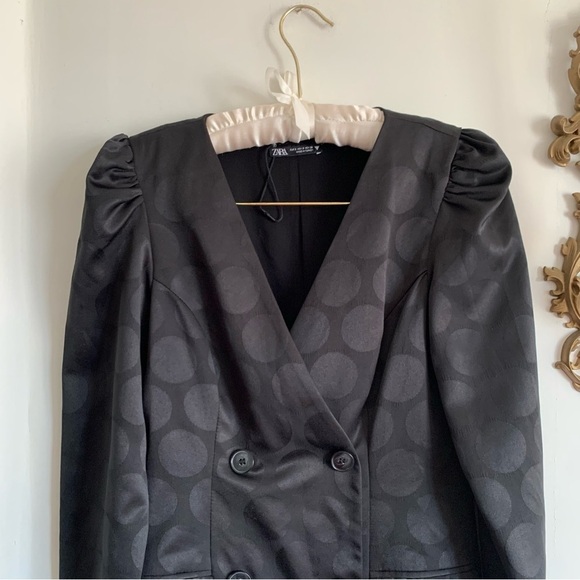 ZARA BLACK MINI DRESS - Picture 4 of 14